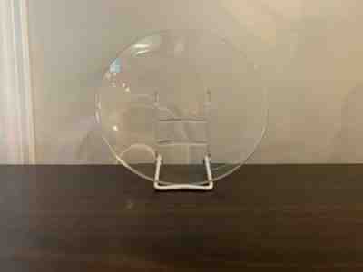 Signed Baccarat Vincennes Pattern Clear Crystal 71/2" SALAD/DESSERT PLATES