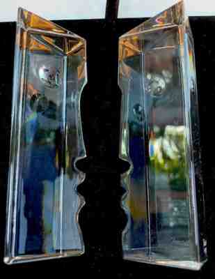 ROBERT RIGOT BACCARAT SET Encounter Man & Woman Crystal Figurine Sculptures