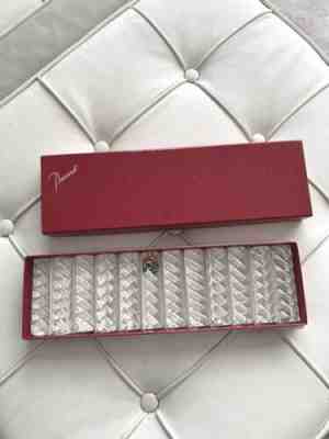 Baccarat Crystal Clear Swirl Knife Rest Set12 In Original Display Box Must SEE!