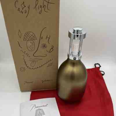 Baccarat Candy Nomadic Crystal & Ceramic Baby Lamp Gold $990.00 (missing shade)