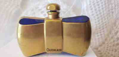 Guerlain BACCARAT COQUE D`OR parfum flacon Noeud Papillon RARE gold/blue 1950s!