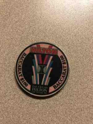 $100 las vegas hilton baccarat nevada casino chip rare over sized