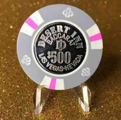  ?¡  ?  Las Vegas Nevada Casino Chip  $500 Desert Inn 16th Issue Baccarat ð???#3