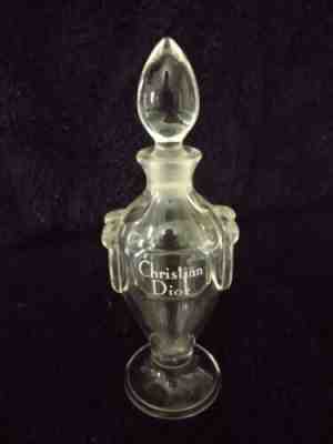 VINTAGE ANTIQUE CHRISTIAN DIOR MISS DIOR BACCARAT GLASS AMPHORA PERFUME BOTTLE