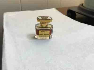 1000 De Jean Patou Paris Parfum 1/4 Fl Oz 7.5 ml Baccarat Bottle Vintage 0.25