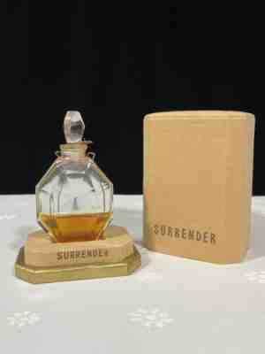 Vintage 1932 CIRO Surrender Parfum Extrait Baccarat Crystal Unsealed in Box