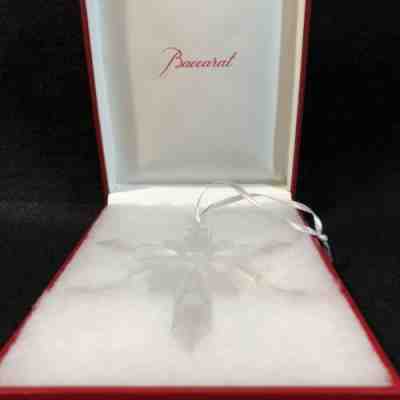 Baccarat Snowflake Snow Crystal Christmas Ornaments