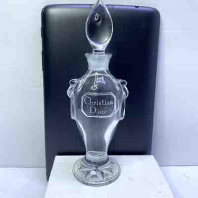 VINTAGE ANTIQUE CHRISTIAN DIOR MISS DIOR BACCARAT GLASS AMPHORA PERFUME BOTTLE