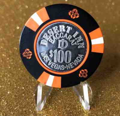 ?¡  ?  Las Vegas Nevada Casino Chip  $100 Desert Inn 16th Issue Baccarat ð???#3