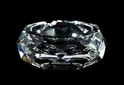 RARE COLLECTIBLE FRENCH FRANCE BACCARAT CRYSTAL CIGARETTE CIGAR PIPE ASHTRAY
