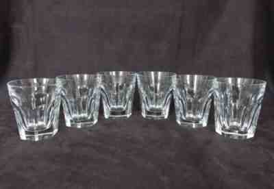 Set of 6 French Baccarat "Harcourt" Old Fashion Bourbon Rock Glasses