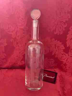 NEW FLAWLESS Crystal BACCARAT PERFECTION Smoking Man & Woman DECANTER & STOPPER
