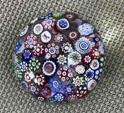 Baccarat Miniature Millefiori with Horse Cane Silhouette