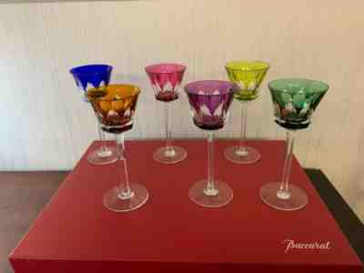 6 wine glasses rhine model le lavandou en cristal de baccarat (pack price)