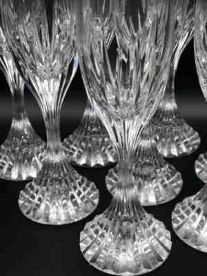 Baccarat Champagne Flutes Massena 8 1/2â? Set of 8