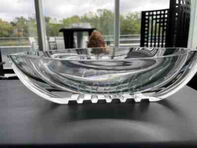 large Baccarat bowl. 16" long , 11 1/2 wide by 4 inches tall.