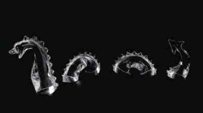 Baccarat Crystal Loch Ness/ Sea Serpents