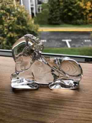 NEW FLAWLESS Stunning BACCARAT France Glass Crystal LICORNE UNICORN HORSE Figure