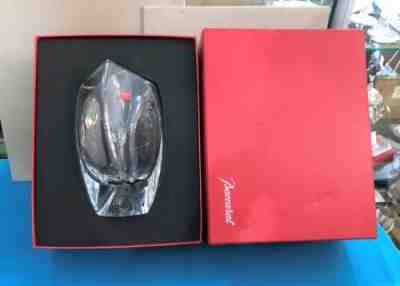 NEW w/ BACCARAT Signed Crystal Vase Box GIVERNY Model by ROBERT RIGOT