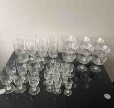 BACCARAT crystal glass service model RICHELIEU 42 pieces
