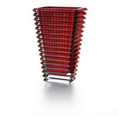 Baccarat Eye Vase Large Rectangular Red BNIB 2802302