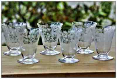 Set of 6 Baccarat Crystal Porto Glasses by Elisabeth 7.2cm - Aperitif Glasses