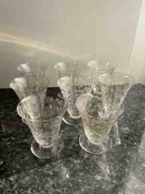 8 Elisabeth Model Baccarat Crystal Water Glasses