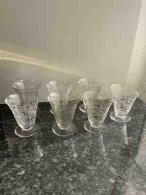 7 Elisabeth Model Baccarat Crystal Water Glasses