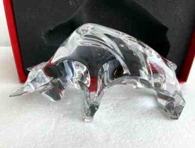 Baccarat Crystal Taureau/ Wall Street Bull Figurine