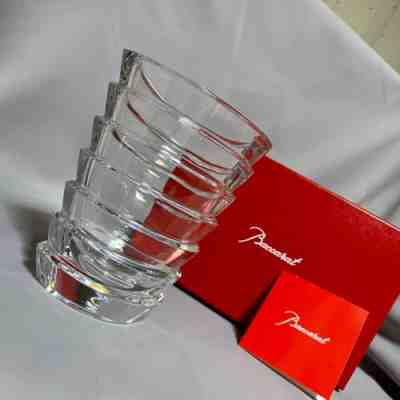 Unused Discontinued Baccarat Coco Crystal Flower Base Vase Great as a gift Japan