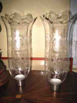 BACCARAT Bamboo Model Photophore Tulip Pair