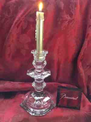 FLAWLESS Exquisite BACCARAT Art Crystal REGENCE 7 1/2â? CANDLESTICK CANDLE HOLDER