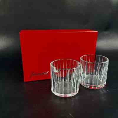 Baccarat France Crystal Glass Harmonie Creamer and Sugar