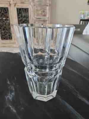 Baccarat Signed Edith Crystal Glass Flower Vase-10 Inches Tall Very Heavy 12 LBS
