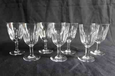 7 verres Ã  vin en cristal de Baccarat modÃ¨le Casino parfait Ã©tat H 12 cm