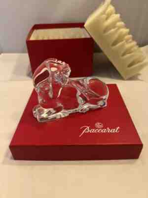 Exquisite BACCARAT France Crystal LICORNE Unicorn/Horse Figurine w/Box