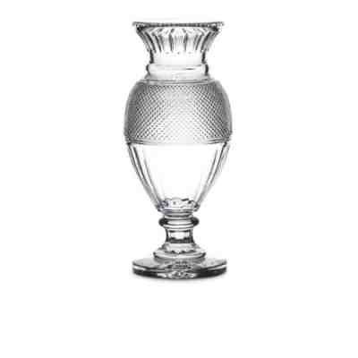 13k RETAIL BACCARAT MONUMENTAL DIAMOND CUT DIAMANT BALUSTER VASE 19"+