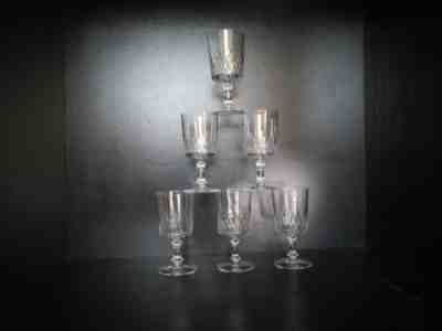 6 WATER Crystal Baccarat Champigny Richelieu Glasses Size 5557 15 CM