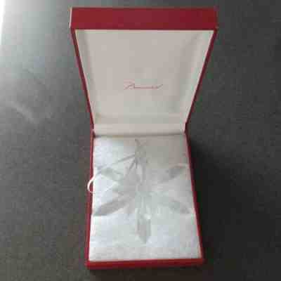 Baccarat frosting Snowflake Christmas Ornament matte white from japan