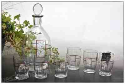 Rare Crystal Wine Service by Baccarat and Marcel Goupy - Bordeaux Wine Set