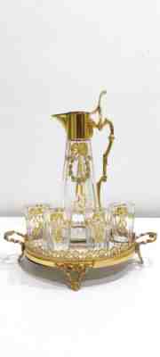 Miniature Set of Baccarat Glass - Jar & 4 Shots with Tray