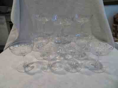 15 cups champagne 14cl crystal baccarat Richelieu crystal champagne cups v69