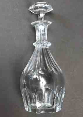 Baccarat Crystal 1841 Harcourt Decanter with stopper 11.75 inches tall , exc.