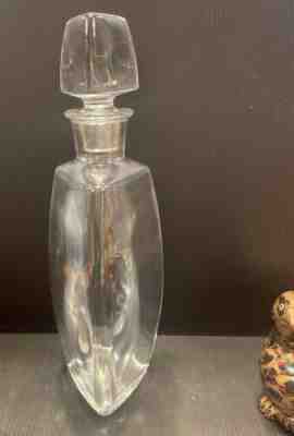 Baccarat Crystal Vosges Triangular Triangle Spirit Decanter France EUC