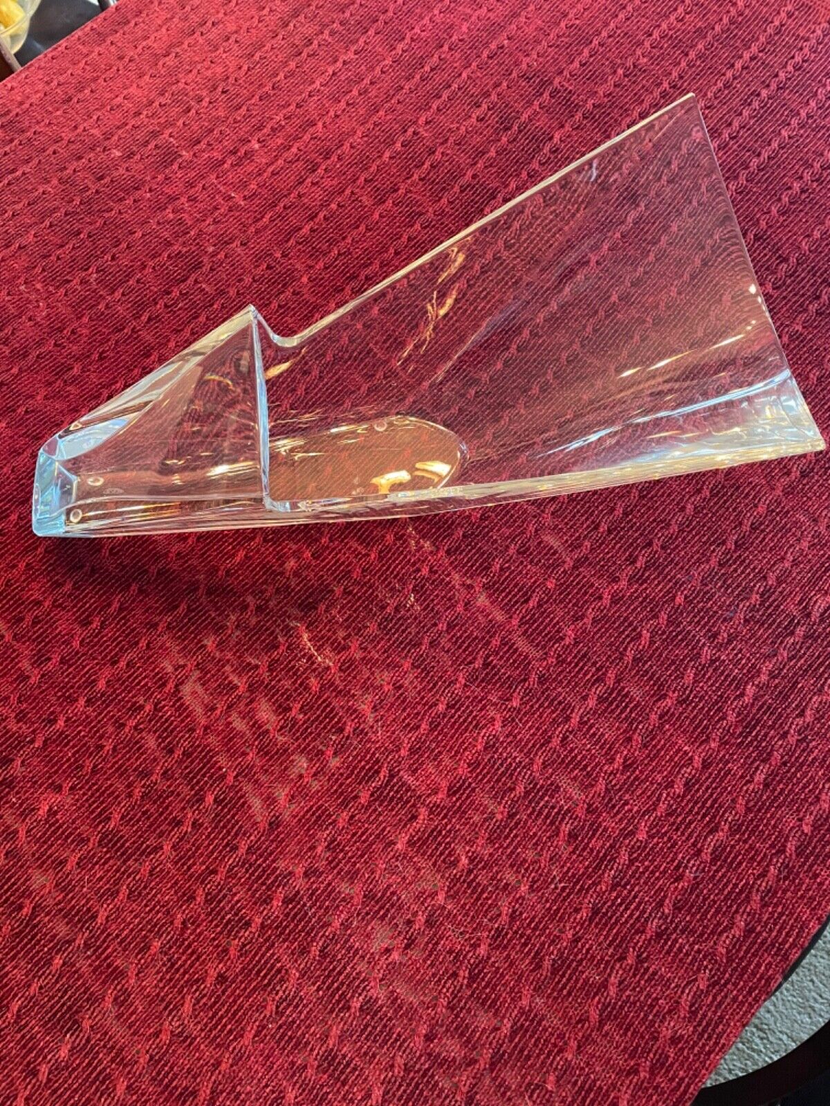 Baccarat Crystal Diva Vase, 20”, rare, perfect condition, see photos