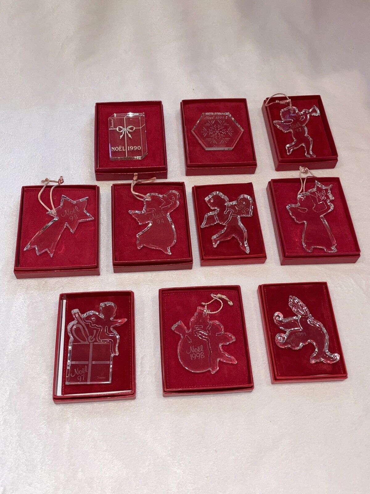 Baccarat Crystal Noel Christmas Ornament Collection - 1983-2001