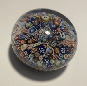 Antique Rare “1849” Date Cane Baccarat Close Packed Millefiori Paperweight 2 3/8