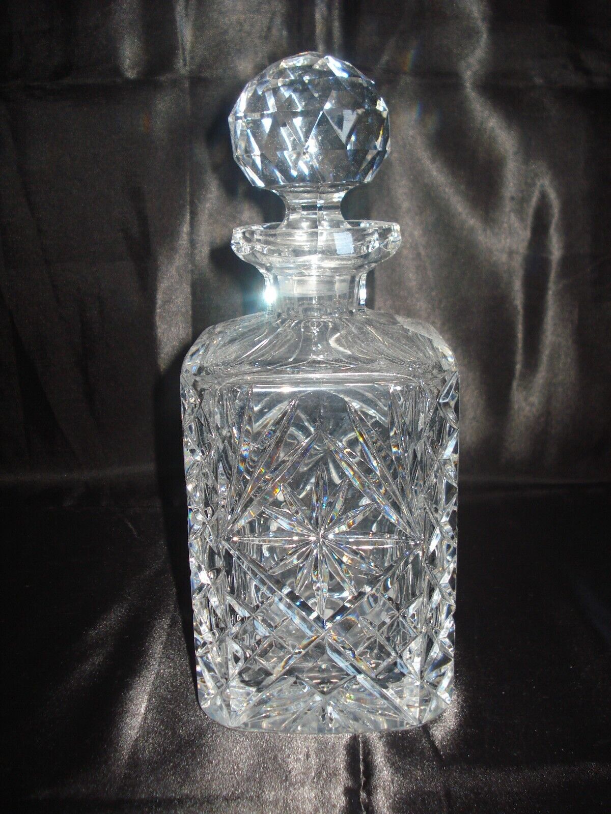 Antique Baccarat Crystal Côte d’Azur Decanter. Circa Late 19th Century. 7 LBS.