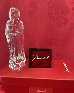 NIB NEW FLAWLESS Stunning BACCARAT Glass Crystal NATIVITY HOLY JOSEPH Figurine