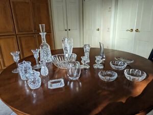 Lot Of Vintage Crystal: Waterford Baccarat Lalique, more MINT.